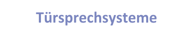 Türsprechsysteme
